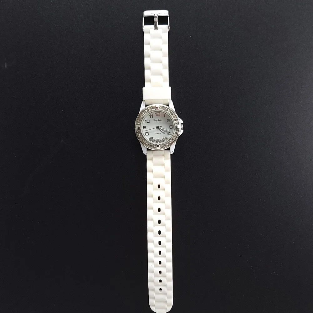 Sophie Collezio Silver-tone Women's Quartz Jelly‎ Watch New Battery Japan Movt